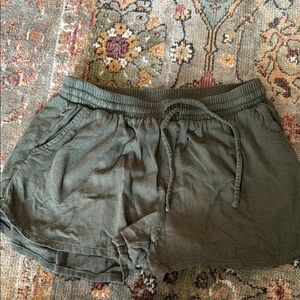 Olive Green Women's Shorts